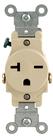 Receptáculo Leviton 125V 20A 2P 3W 1 tomada marrom 106-5821-ISP