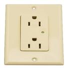 Receptáculo Leviton 5280-I 15A 125V Decora Plus com Surge Ivory Receptáculo Leviton 5280-I 15A 125V Decora Plus com Surge Ivory