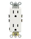 Receptáculo Leviton 5325-WMP 15A 125V Decora Duplex Branco x10 Receptáculo Leviton 5325-WMP 15A 125V Decora Duplex Branco x10