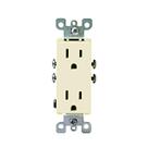 Receptáculo Leviton Decora Duplex 15A 125V Ivory Receptáculo Leviton Decora Duplex 15A 125V Ivory
