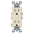 Receptáculo Leviton Decora Duplex T5325-SI 15A 125V Marfim Receptáculo Leviton Decora Duplex T5325-SI 15A 125V Marfim