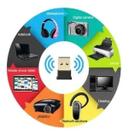 Receptor Adaptador Bluetooth Mini 5.0 Pc Headset Original Nf