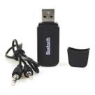 Receptor - B receptor Bluetooth Bluetooth adaptador de áudio preto com cabo P2