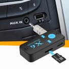 Receptor Bluetooth Carro música X6 Adaptador sem fio Auxiliar P2