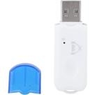 Receptor Bluetooth Para Som De Carro Usb Branco /Az