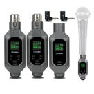 Receptor E Transmissor Conversor Microfone Xlr Sem Fio 2 Mic Cor Preto Receptor E Transmissor Conversor Microfone Xlr Sem Fio 2 Mic Cor Preto