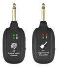 Receptor E Transmissor Sem Fio Smart Uhf Sm-24 P10 2,4 Ghz Preto