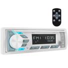 Receptor estéreo marinho DOVOX Single Din com Bluetooth