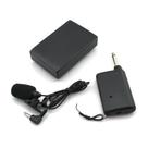 Receptor transmissor de microfone sem fio com clipe KM208 preto