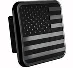 Receptores Trailer Hitch Cover American Black Metal Flag 2" Receptores Trailer Hitch Cover American Black Metal Flag 2"