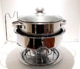 Rechaud Banho Maria com tampa de Vidro 5 Litros - Forma Inox