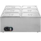 Rechaud Buffet 6 Cubas 1/3 Aço Inox Zepper ZPBF061/3