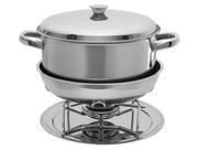 Rechaud Com Banho Maria Brinox Plátanos 1,5 Litros Ø 21,5 cm Aço Inox