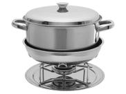 Rechaud Com Banho Maria Brinox Plátanos 8 Litros Ø 30,5 cm Aço Inox