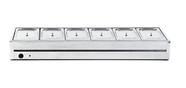 Rechaud De Mesa Térmico 6 Cubas Quentes 1/2gn Ibet 220v