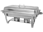 Rechaud Double Buffet 9 Litros Duplo Em Aço Inox Hauskraft