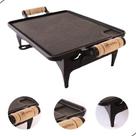 Rechaud Ferro Fundido Chapa Lisa 1 Chama FS-9 27x23cm - Ideal para Churrasco e Cozinha