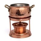 Rechaud Fogareiro Cobre Fondue Queijo Chocolate Mini 500ml