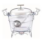 Rechaud Fracalanza Redondo Chambord P/ Sopa Vidro Inox 4L Rechaud Fracalanza Redondo Chambord P/ Sopa Vidro Inox 4L