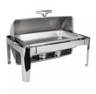 Rechaud inox 1 cuba 9 litros banho maria tampa giratória basculante Richoa