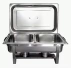 Rechaud Inox 2 cubas 13 litros banho-maria Marca Richoa