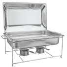 Rechaud Inox Tramontina 9,06L com Fogareiro 64x33x24cm Banho Maria Buffet