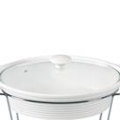 Rechaud oval Eleonora cerâmica 2,3L com queimador -Fracalanza