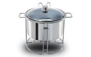 Rechaud Redondo Brinox Savoy 4,5 Litros Ø 42 cm Aço Inox