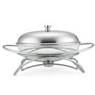 Rechaud Redondo de Aço Inox e Vidro Temperado 2,5 Litros 5 Peças Regent Saldão Rechaud Redondo de Aço Inox e Vidro Temperado 2,5 Litros 5 Peças Regent Saldão