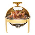 Rechaud Redondo KannBeki 6,34 Qt Aço Inoxidável Dourado Rechaud Redondo KannBeki 6,34 Qt Aço Inoxidável Dourado