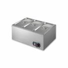 Rechaud Retangular Em Aço Inox 3 Cubas 1/3 Elétrico Zprc03