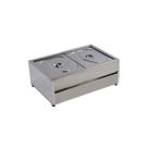 Rechaud Salada Frio de 02 Cubas GN de 1/2 por 65mm de Inox RS02M IBET