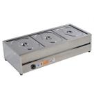 Rechaud Self Service Térmico 3 Cubas Aço Inox Ibet