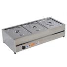 Rechaud Self Service Térmico 3 Cubas Aço Inox Ibet