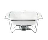 Rechaud travessa retangular 42cm porcelana com queimador