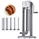 Recheador manual de salsicha VEVOR 7L/15lbs em aço inoxidável vertical Recheador manual de salsicha VEVOR 7L/15lbs em aço inoxidável vertical