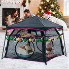 Recinto para Gatos ITENT Extra Grande de 2 Niveles, Catio Plegable para Exterior