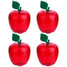 Recipiente Apple TABGACH de plástico vermelho grande de 500 mL (pacote com 4)