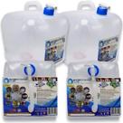 Recipiente de água WaterStorageCube, sem BPA, 20L, pacote com 2 unidades, transparente Recipiente de água WaterStorageCube, sem BPA, 20L, pacote com 2 unidades, transparente