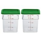 Recipiente de armazenamento de alimentos Cambro Classic 4L com tampa, pacote com 2
