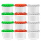 Recipiente de armazenamento de alimentos EONJOE 500ml/16oz Congelador de plástico x12