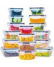 Recipiente de armazenamento de alimentos FOOYOO 32 peças com tampas sem BPA