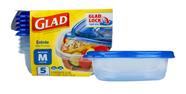 Recipiente de armazenamento de alimentos GladWare Entree 750mL (5 conjuntos)