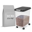Recipiente de Armazenamento de Alimentos Hermético IRIS USA - Até 30kg - Preto