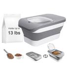 Recipiente de armazenamento de alimentos HOYTAMDAR 6 kg com tampa hermética para animais de estimação