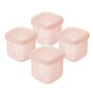 Recipiente de armazenamento de alimentos Olababy Clear Sense Silicone 120 ml, 4 unidades