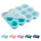 Recipiente de armazenamento de alimentos para bebês HIWOOD Bandeja de silicone de 12 x 45 mL