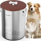 Recipiente de armazenamento de alimentos para cães Paw Libero em aço inoxidável 11,34 kg Recipiente de armazenamento de alimentos para cães Paw Libero em aço inoxidável 11,34 kg