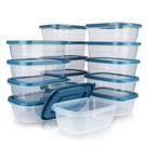 Recipiente de armazenamento de alimentos PEDECO 500mL x 15 com tampas