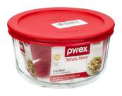 Recipiente de armazenamento de alimentos Pyrex Simply Store 1L com tampa